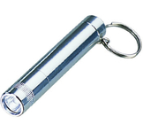 Khuyến đèn pin kim loại móc khóa, Thống Led Keychain với màn hình Logo Silk in