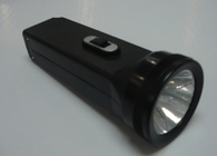 Đen Trường hợp sạc nhựa khẩn cấp Led Torch Flashlight Với ​​3 LEDs