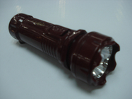Nhựa Led Torch Flashlight Với ​​1/5 LED đơn vị, 4V sạc pin axít chì