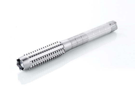 5W skidproof nhôm khẩn cấp Cảnh sát Torch LED Với -sự cán vân bề mặt