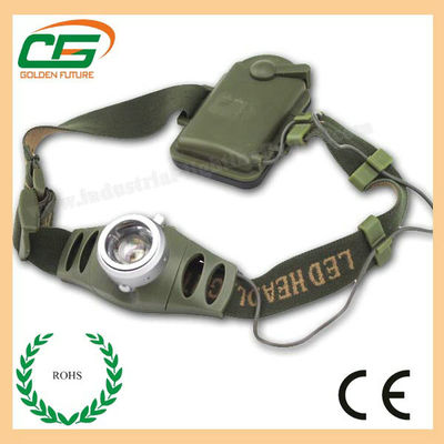 High Power Cree 3w LED Head Torch sạc Với ABS nhựa Shell
