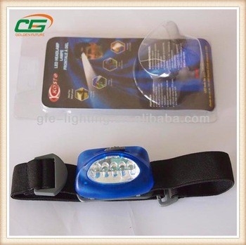 Ngoài trời không thấm nước Head Torch / đèn pha Với 5pcs LED trắng