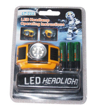 Khô Pin khẩn cấp LED Headtorch / đèn pha LED Với 9 IP54