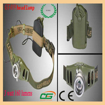 Tuổi thọ dài 3w Reachargeableled Cree đèn pha nhựa, High Power LED đèn pha
