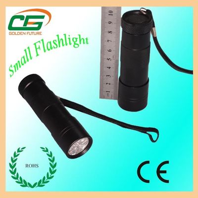Đen Led Torch Đèn pin Mini nhôm 14000MCD Với Handstring