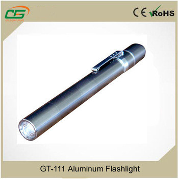 Máy Nhôm LED Torch Flashlight 2pcs 1.5V AAA, sạc Led Đèn