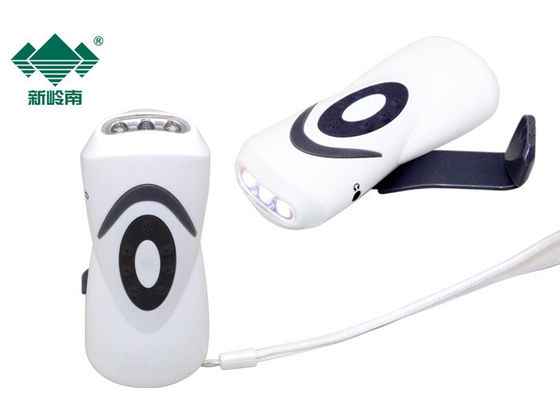 Nhỏ gọn nhỏ Hand Crank Led Đèn pin cho điện thoại, Led sạc Đèn pin