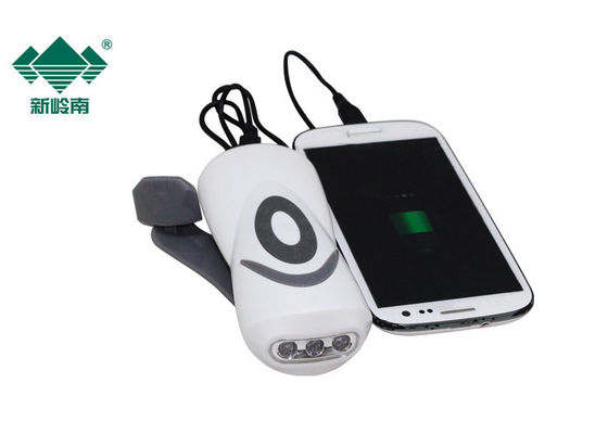 Nhỏ gọn nhỏ Hand Crank Led Đèn pin cho điện thoại, Led sạc Đèn pin