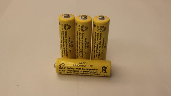 Pin đèn pin sạc AA 1.2V 900mAh NiCD Pin sạc Pin đèn pin