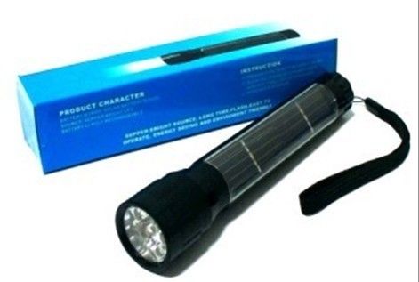 chất lượng cao 0.225W năng lượng mặt trời đèn trợ sạc dẫn nhôm Đèn pin PP-EFC6074
