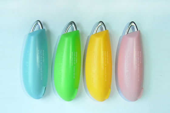 đèn pin ngân hàng quyền lực chuyên nghiệp keychain bên ngoài nhỏ màu xanh, màu xanh lá cây