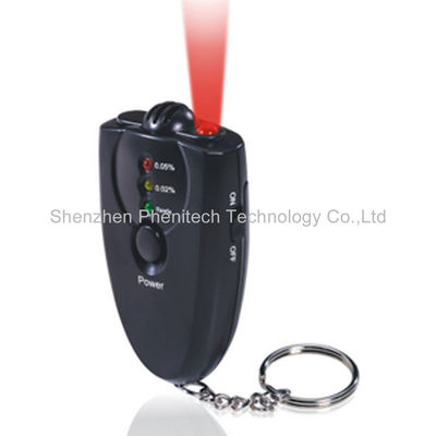 Breath Keychain Breathalyzer Digital Rượu Tester với Torch Chức năng