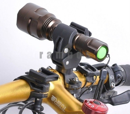 360 ° Bike Torch Flashlight Núi Holder, Clip LED Đèn pin xe đạp tay lái Cradle Chủ