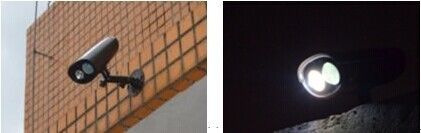Cree 250lm LED năng lượng mặt trời Yard Lights, 2W LED Torch treo tường dẫn thiết bị chiếu sáng