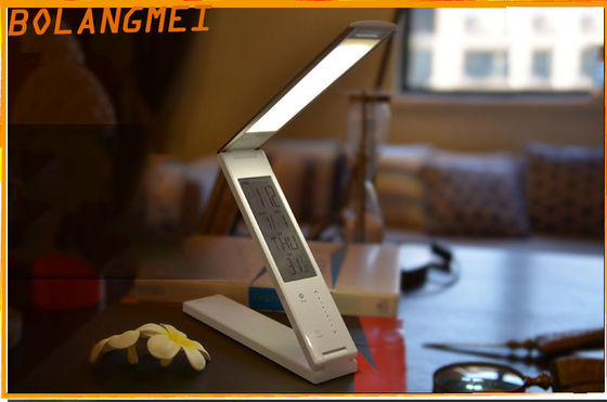 Hợp kim nhôm USB LED đèn bàn Với LCD Lịch / LED Reading nhẹ giường ngủ