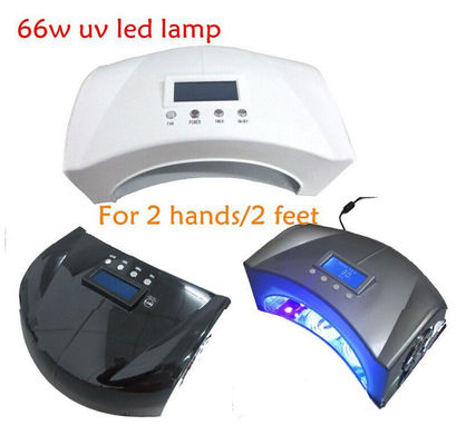 66W High Power LED CCFL Nail đèn UV, 2 tay Nail bảo dưỡng đèn LED
