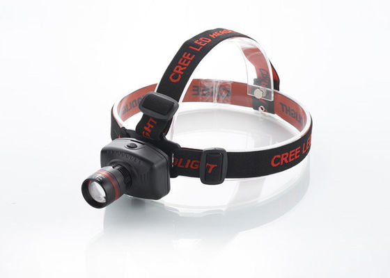 Phóng LED Head Torch 180LM với vòng màu đỏ, đèn sạc để chạy