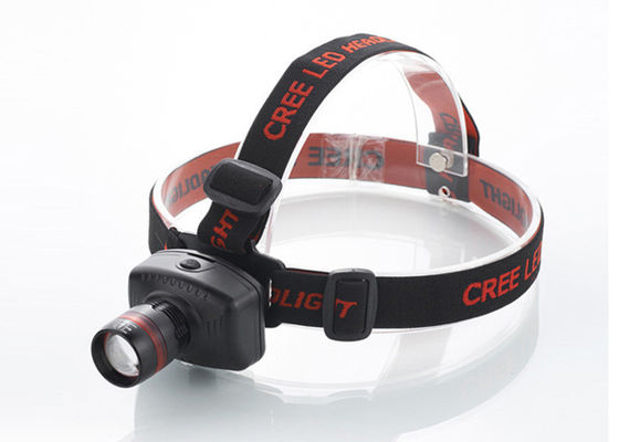 Phóng LED Head Torch 180LM với vòng màu đỏ, đèn sạc để chạy