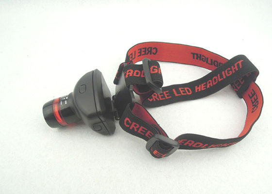 Phóng LED Head Torch 180LM với vòng màu đỏ, đèn sạc để chạy